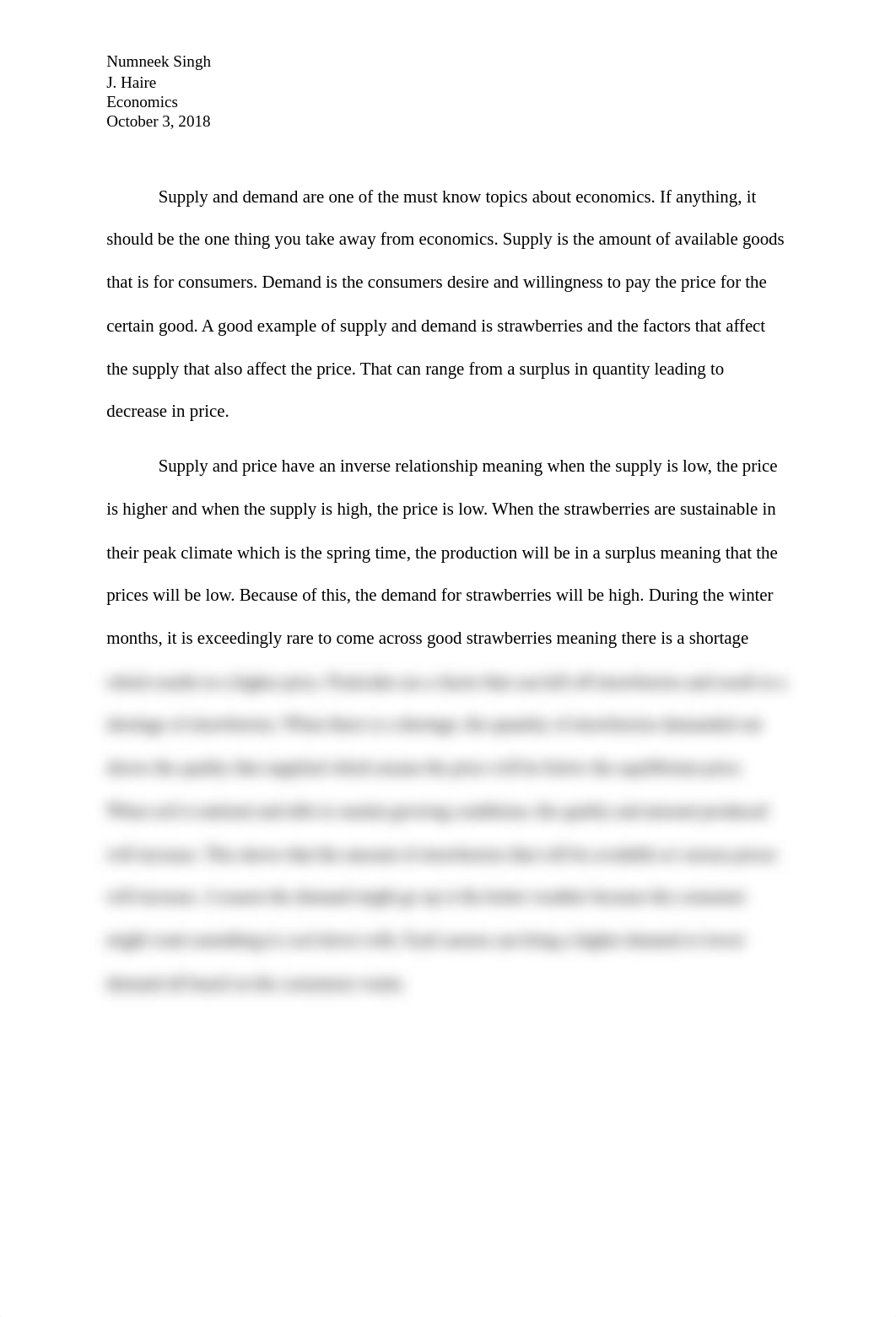 economics supply and demand essay.docx_drduk9btedx_page1