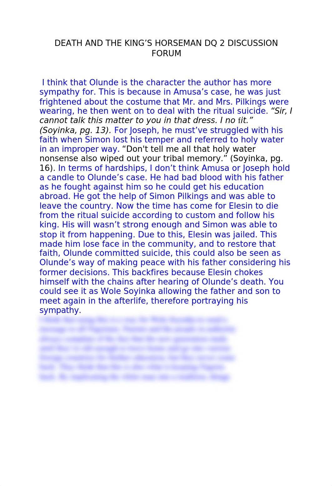 DEATH AND THE KING'S HORSEMAN DISCUSSION FORUM.docx_drdx4lpigw7_page1