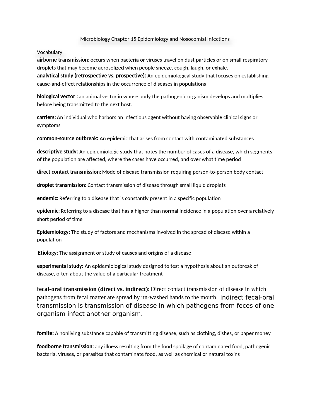 Microbiology Chapter 15 Epidemiology and Nosocomial Infections_drdxpoeepy8_page1