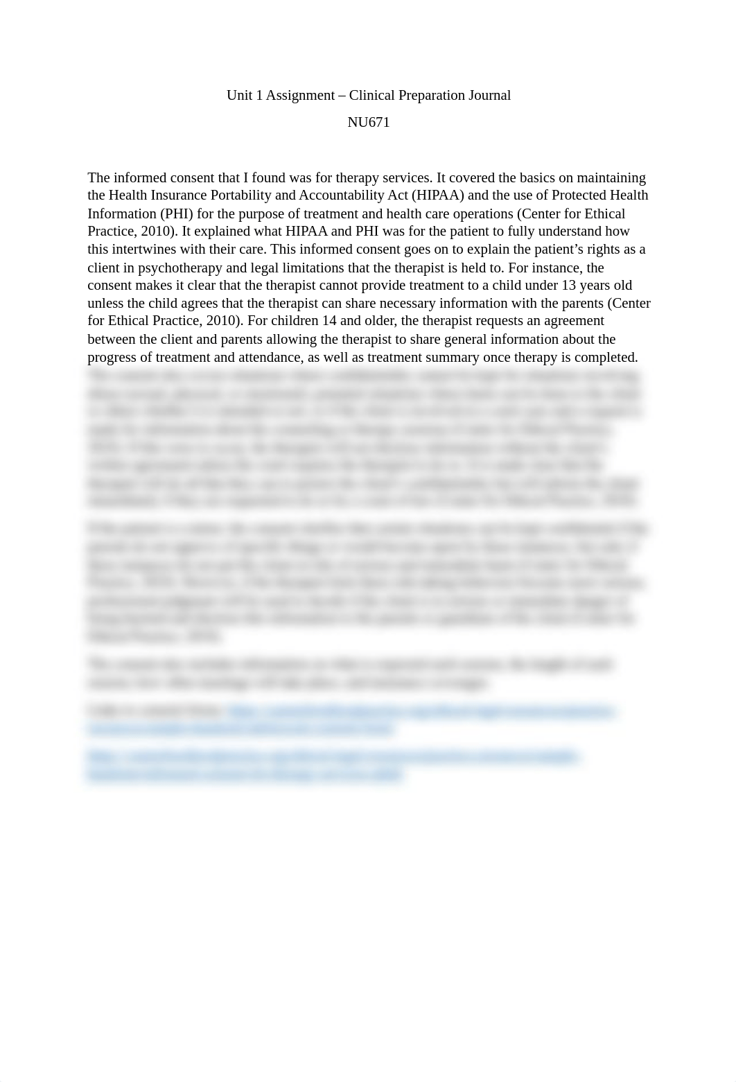 Clinical Preparation Journal Unit 1 Assignment - Informed Consent.docx_dree2yugcy6_page1