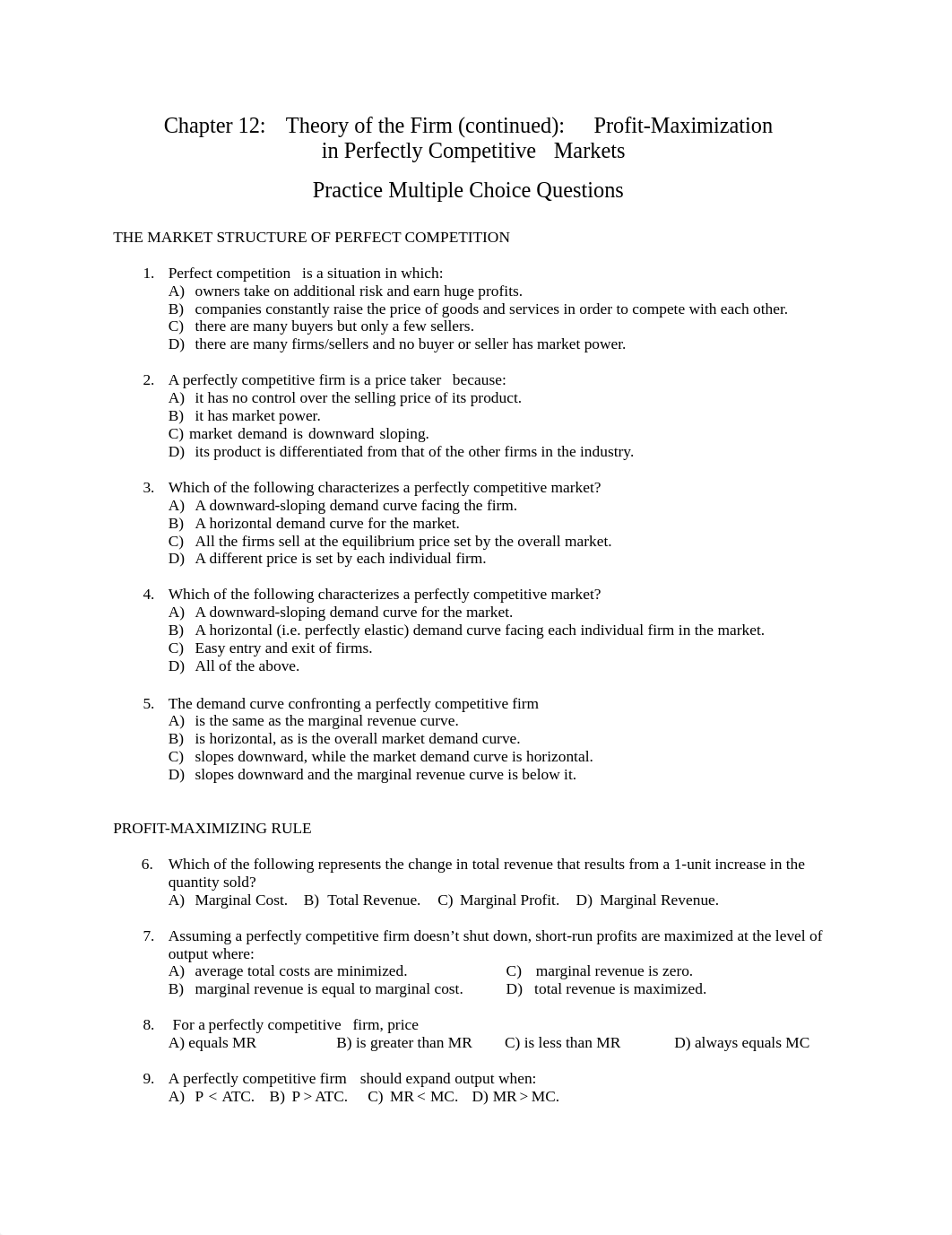 Chapter 12 Practice Multiple Choice Questions (Perfect Competition).doc_dreeu5bnktc_page1