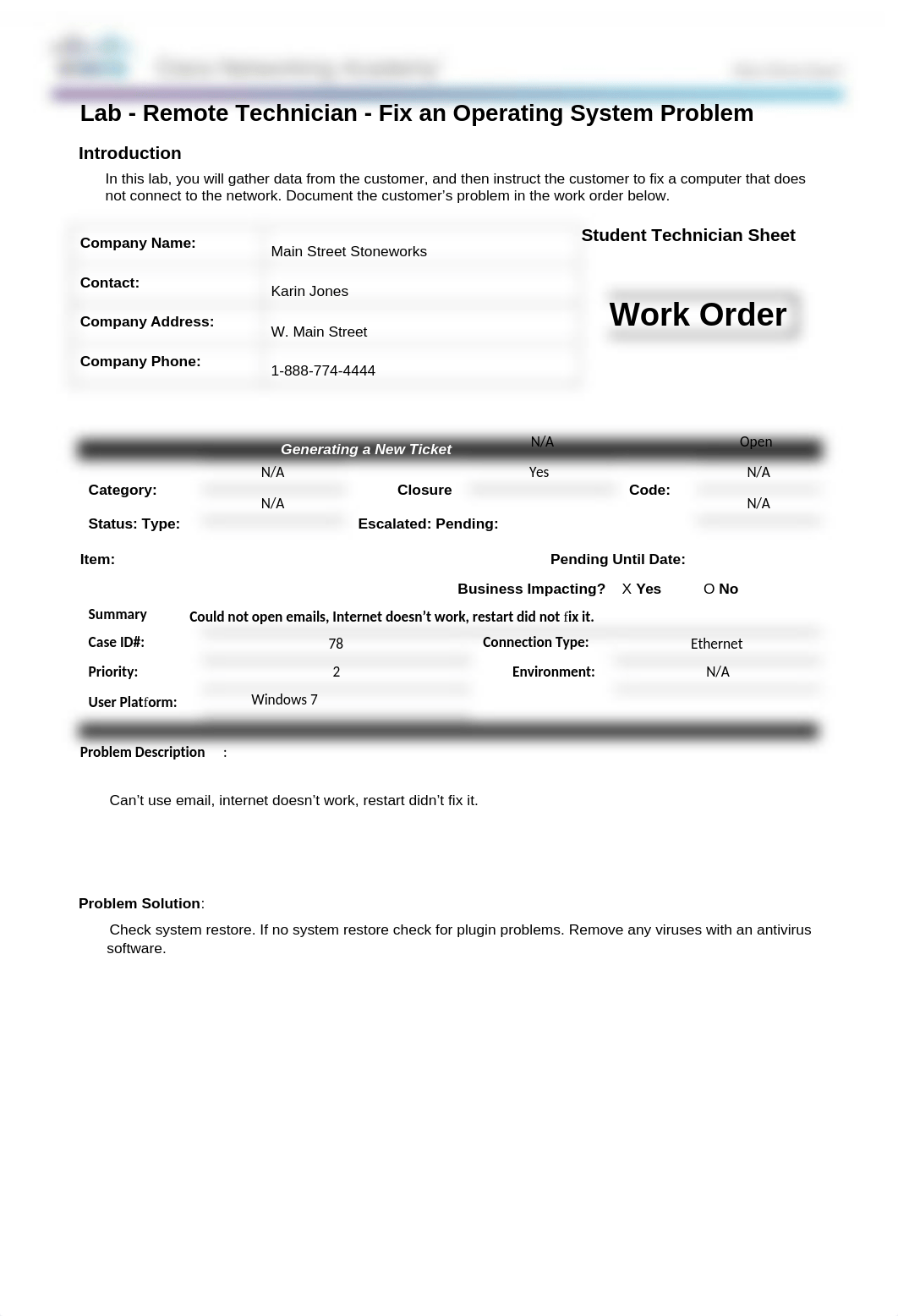 14.2.1.3 - Lab - Remote Technician - Fix an Operating System Problem.docx_dregu8e26fz_page1