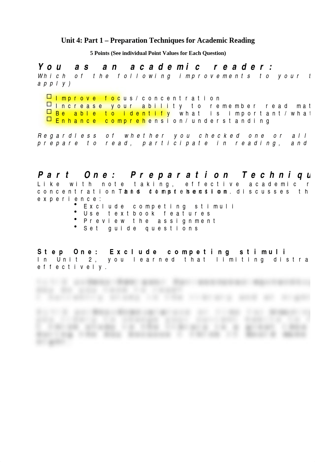Unit 4 Part 1 (Preparation Techniques for Academic Reading (1).docx_drem0xb5qb6_page1