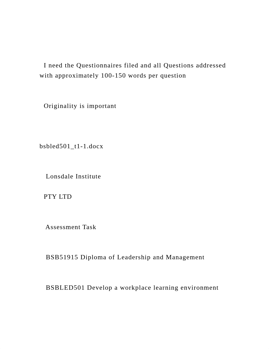 I need the Questionnaires filed and all Questions addressed wit.docx_dretedvoot2_page2