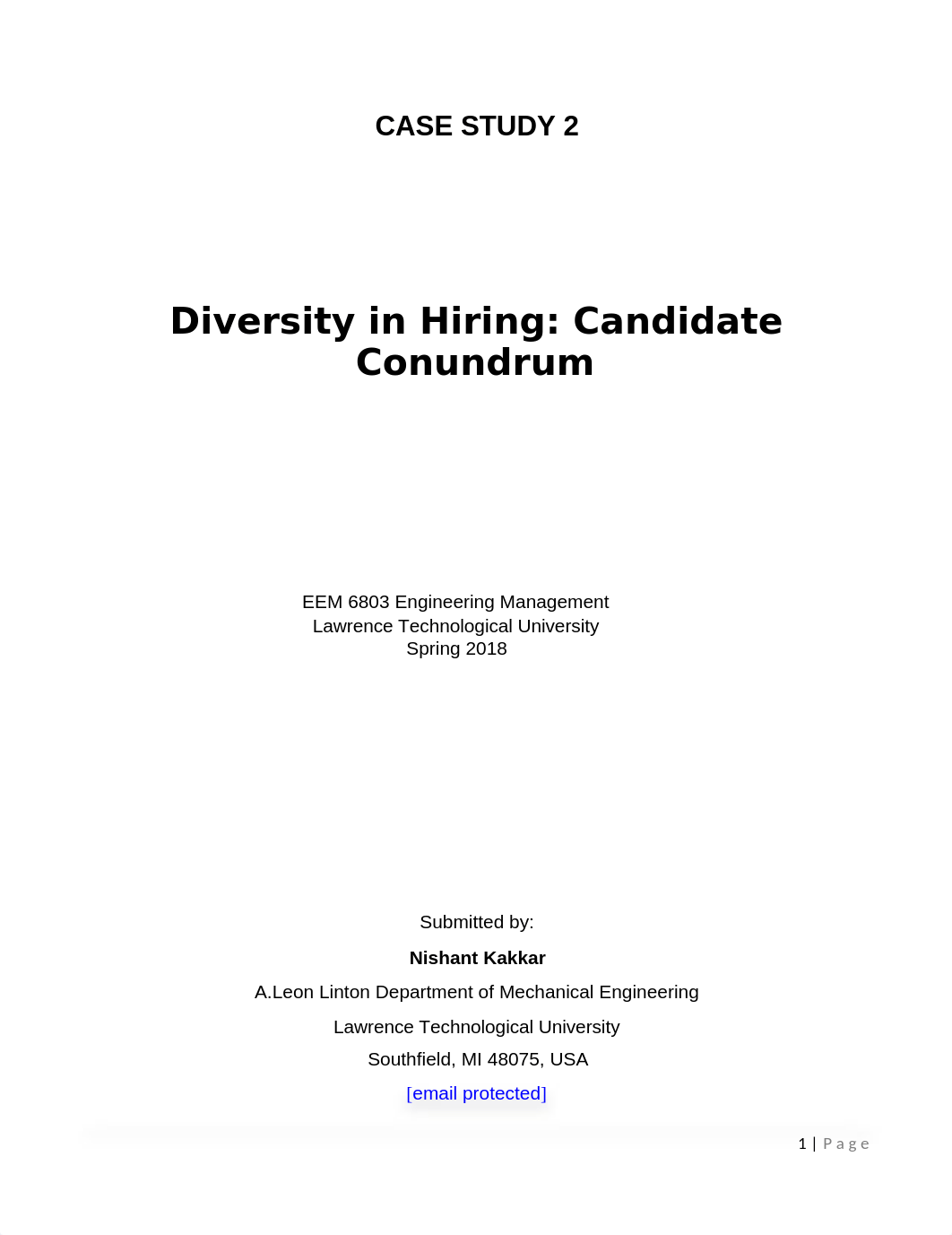 Case Study 2_Diversity in Hiring Candidate Conundrum_Nishant Kakkar_Student#000754054.docx_dreuk4ozr8o_page1