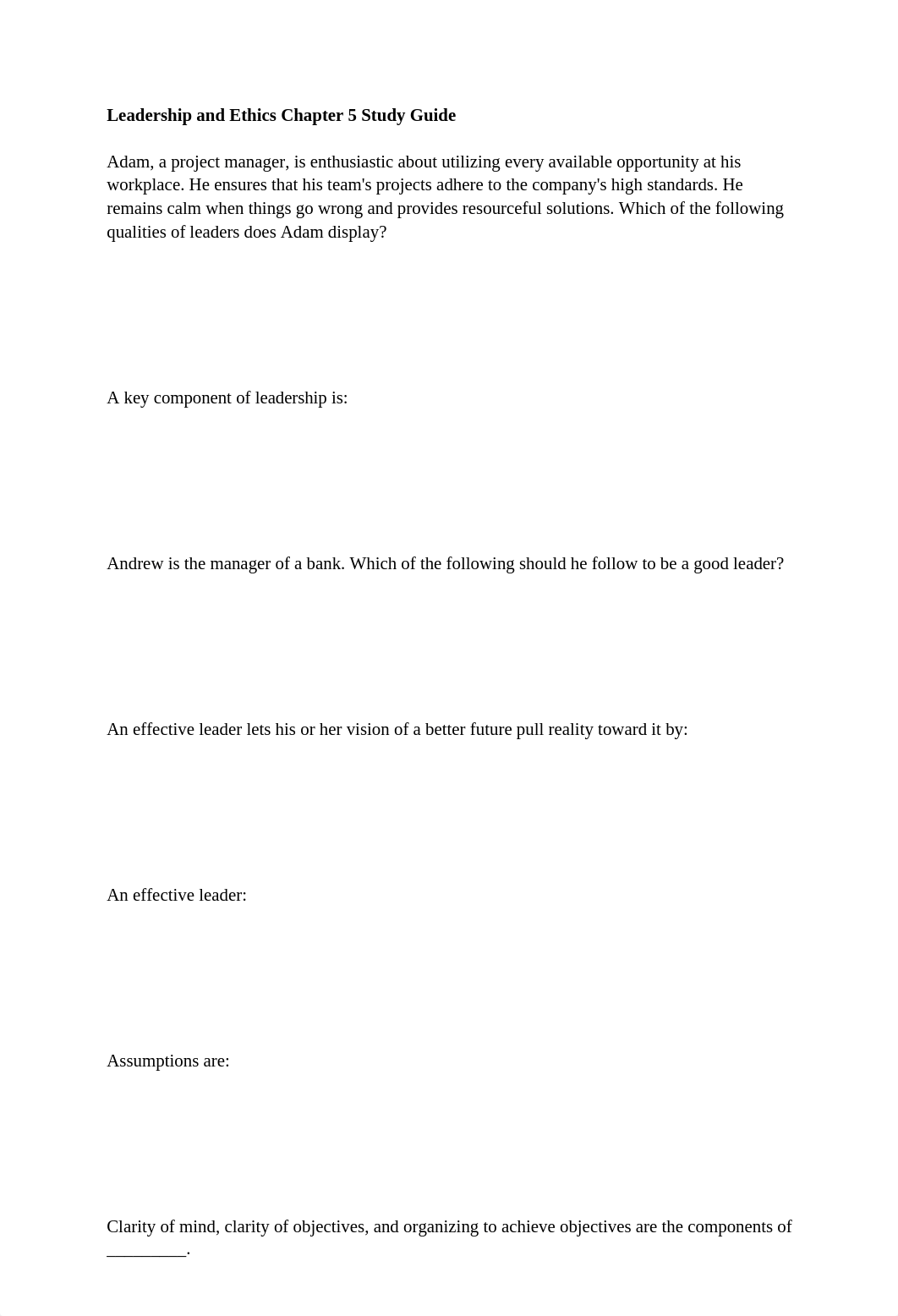 Leadership and Ethics Chapter 5 Study Guide.docx_dreze1x1m17_page1