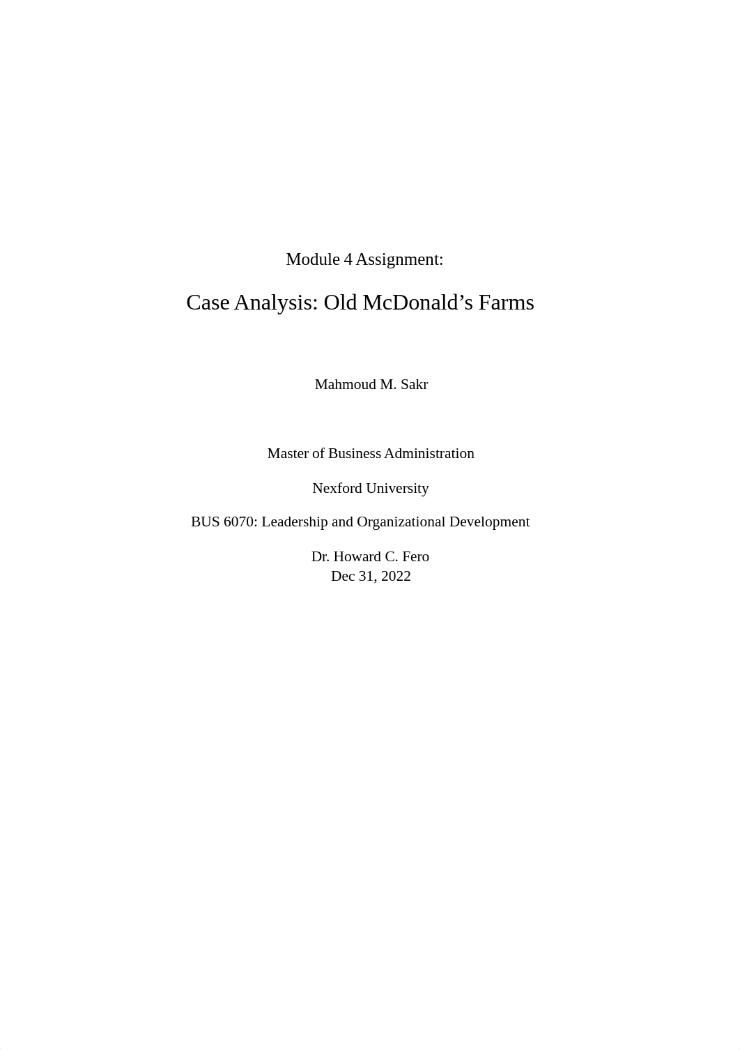 BUS 6070 module 4 - Case Analysis Old McDonald's Farms.docx_drf0euf2cvr_page1