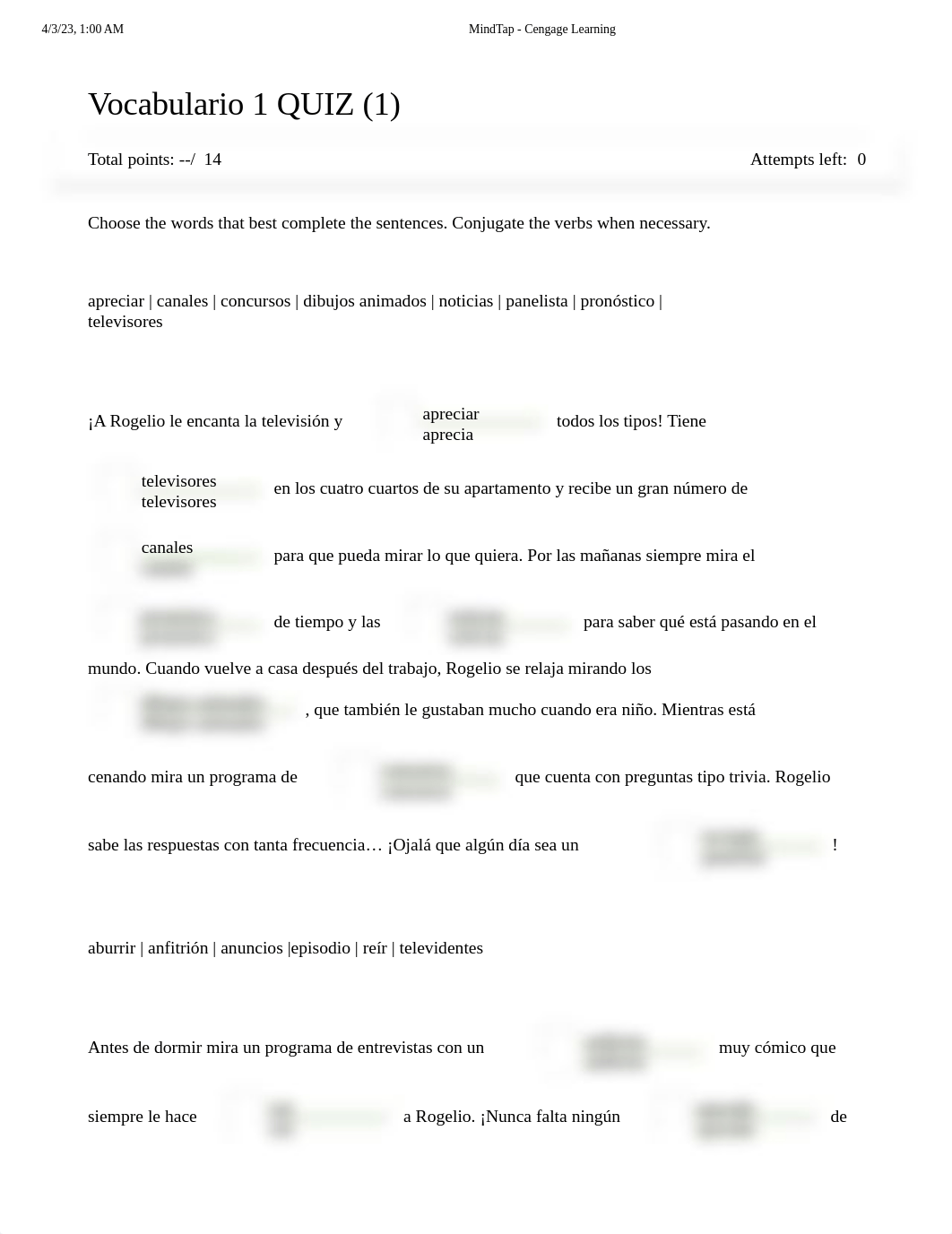 Capítulo 13 mini-quiz- Vocabulario 1 .pdf_drf6vk7qu48_page1