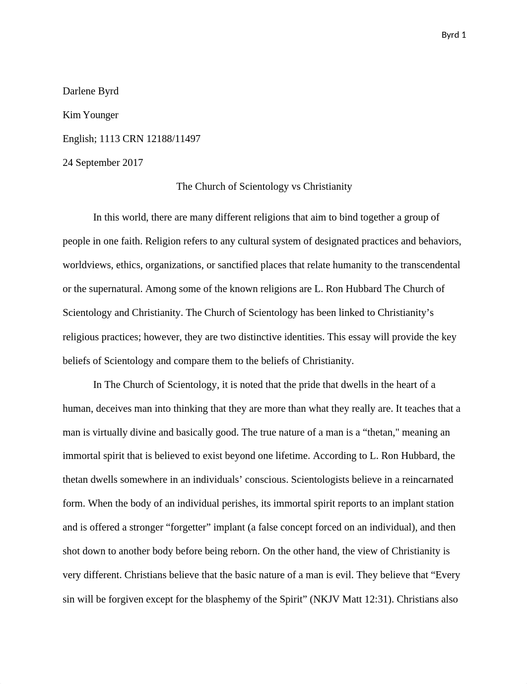 final draft the church of scientology vs christianity.docx_drfehswf5lj_page1