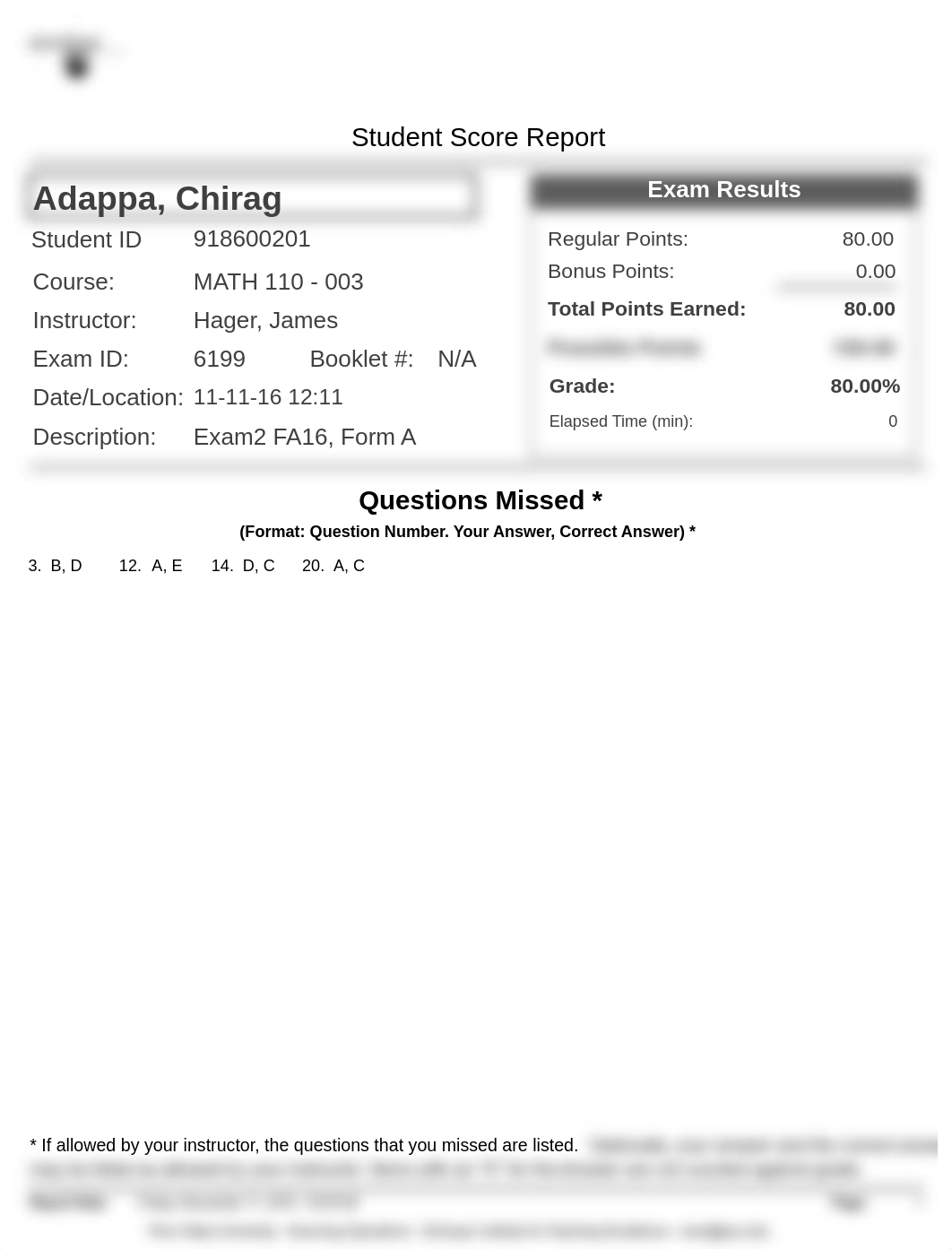 Exam2 FA16_6199_MATH 110_003_ScoreReport-2_drfgjc7j0bz_page1