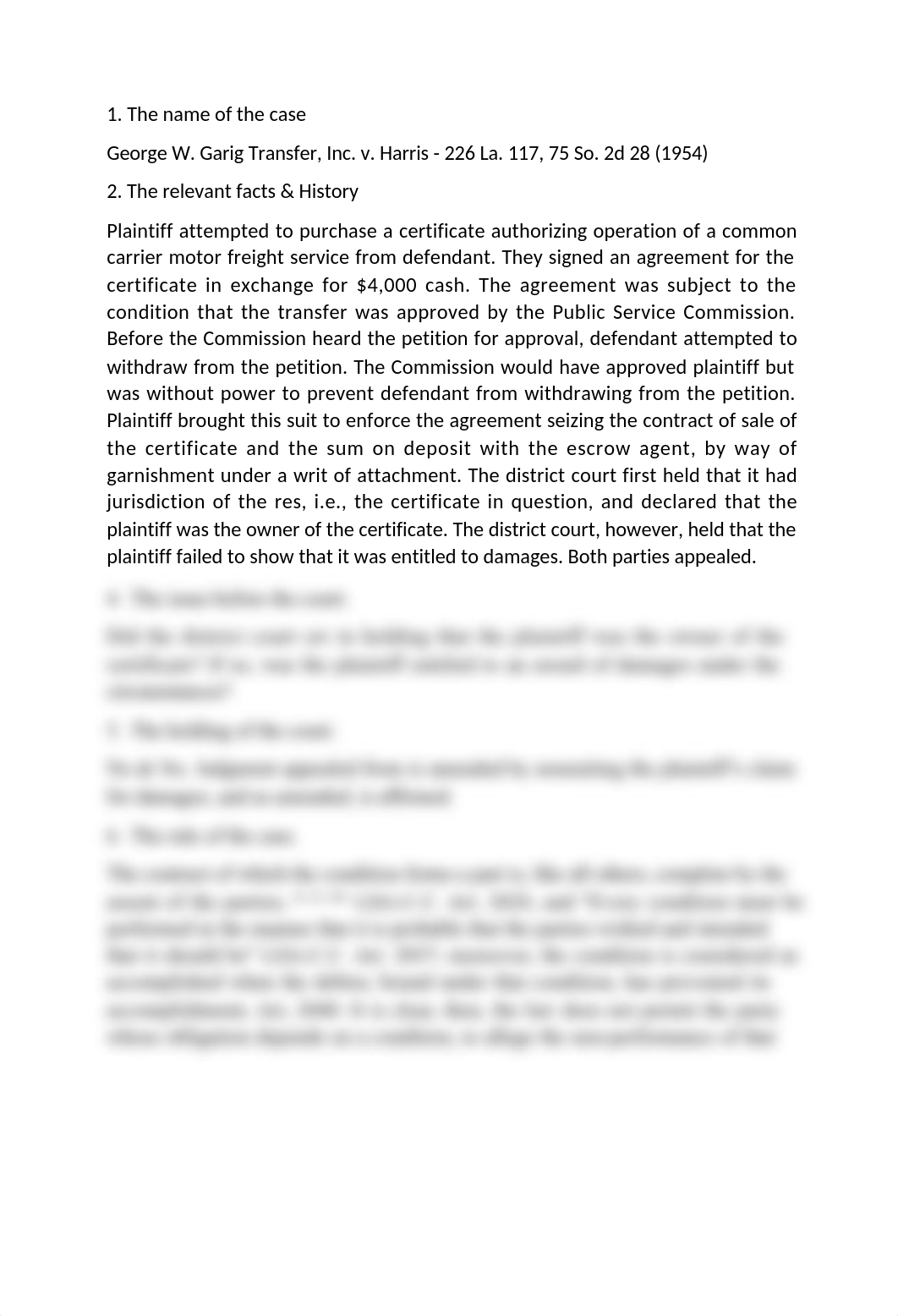 George W. Garig Transfer, Inc. v. Harris Case Brief.docx_drfqjbj4dwu_page1