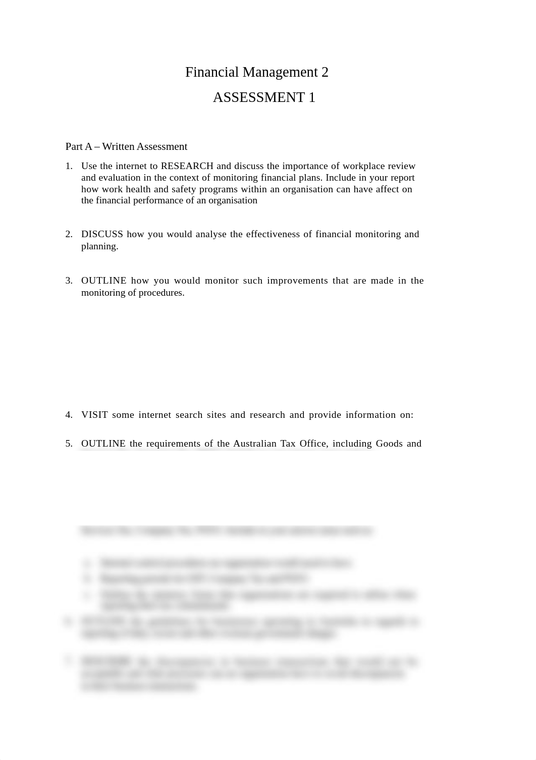 Financial Management 2 PartA.docx_drfrvainign_page1