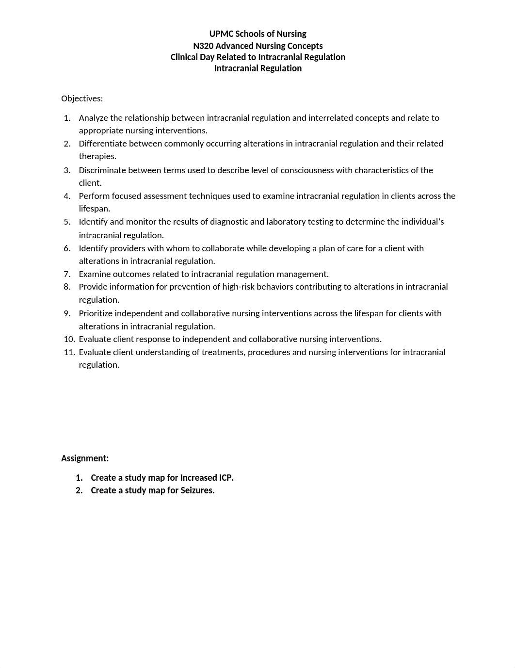 STUDENT VERSION Intracranial Regulation ICP and Seizure.docx_drfsmt9wefz_page1