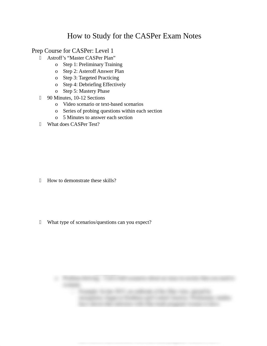 How to Study for the CASPer Exam Notes.docx_drg0thm7pfs_page1