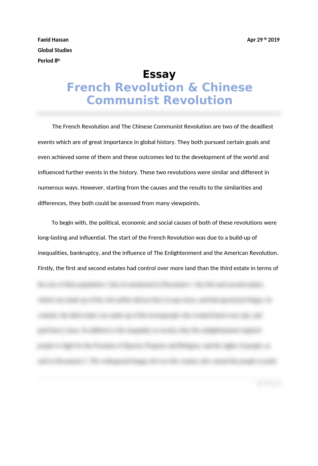 Essay on French and Chinese Revolution.docx_drg4hhxdf34_page1