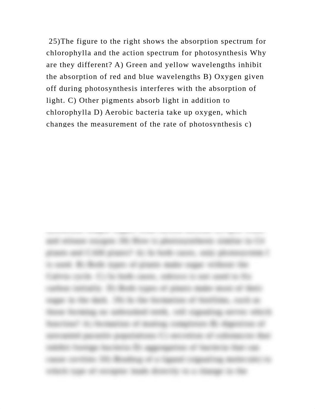 25)The figure to the right shows the absorption spectrum for chloroph.docx_drgk70g49kn_page2
