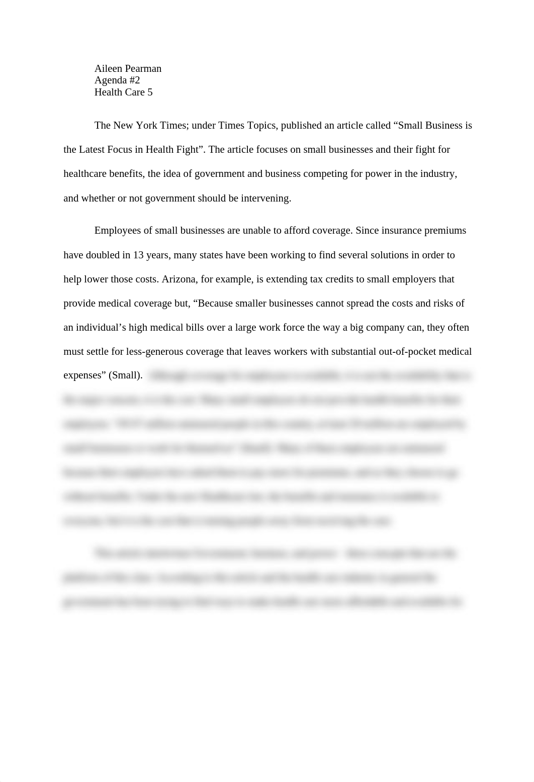 Small Business and their Fight for Benefits  Essay_drgvi6w11bn_page1