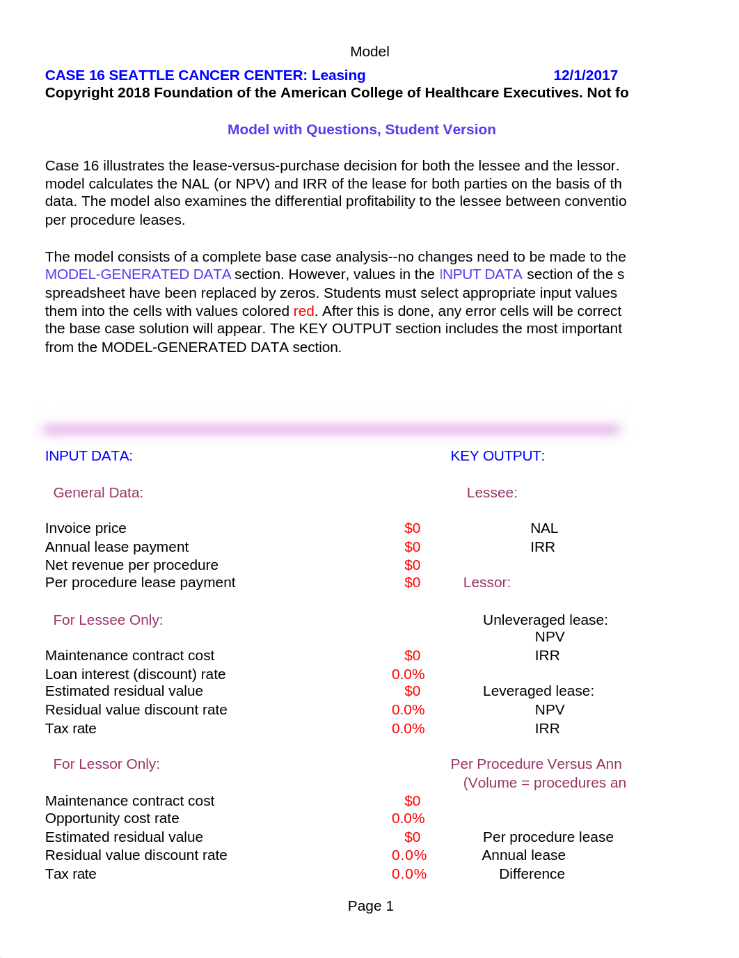 Case 16 Seattle Cancer Center - Student Questions - 6th Edition.xlsx_drh05qm0zw6_page1