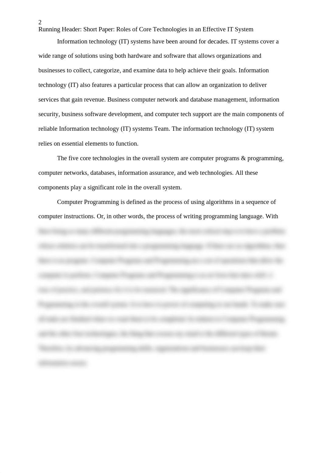 Short Paper- Roles of Core Technologies in an Effective IT System .docx_drh06t1a9lp_page2