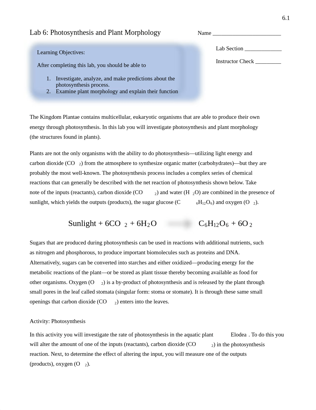 Lab06 Photosynthesis and Plant Morphology F20 (fillable)-.pdf_drh2fjao8wq_page1