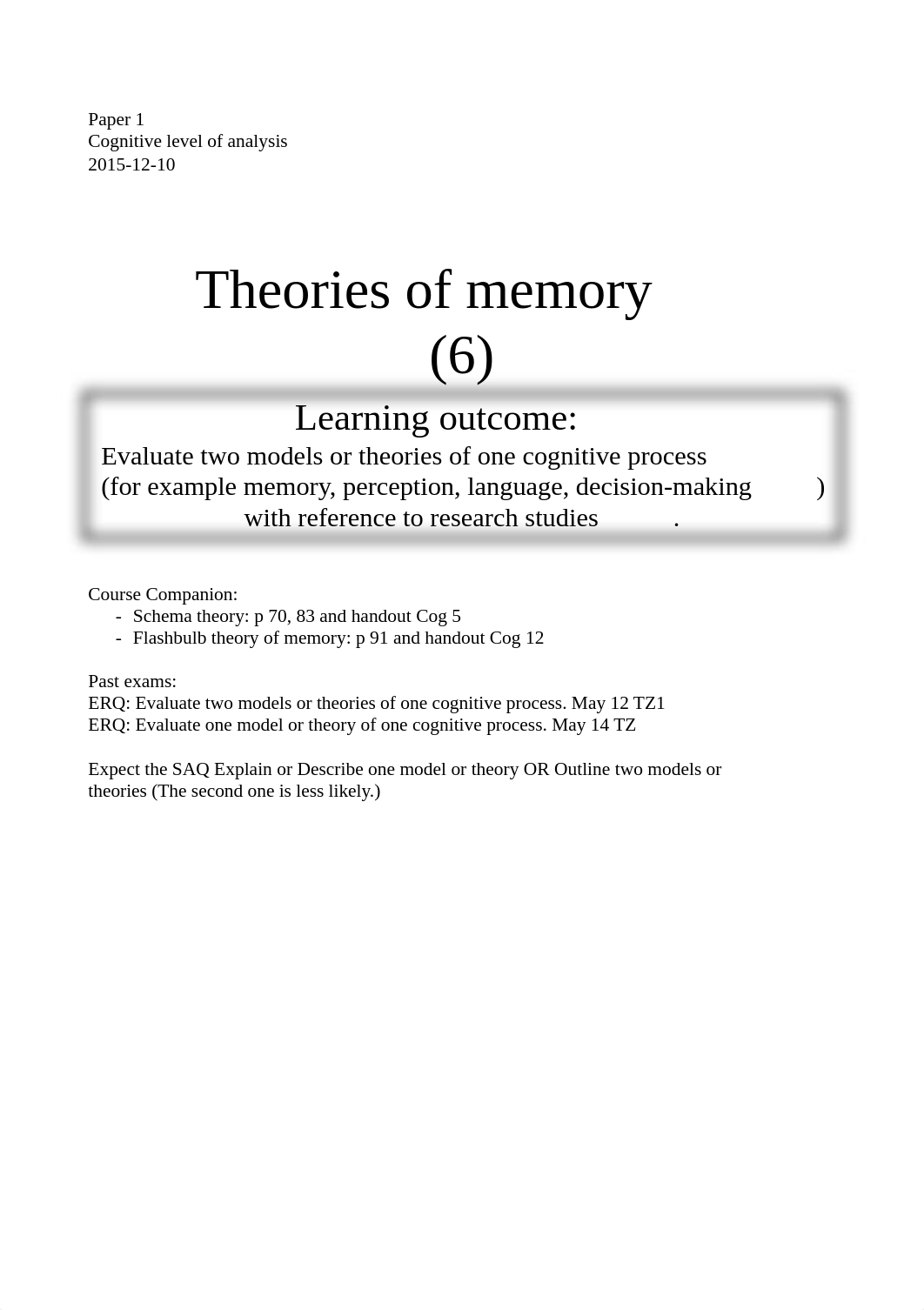 Cog 6 Theories of memory IB14_drhicjbjno1_page1