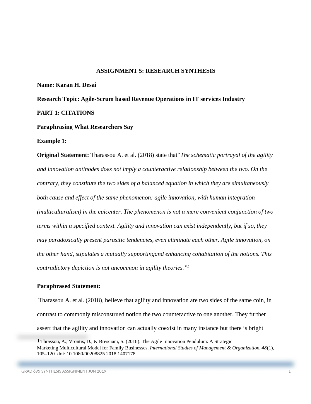 GRAD 695 5.1 Synthesizing Research 2019 .docx_drhpxn7aus1_page1