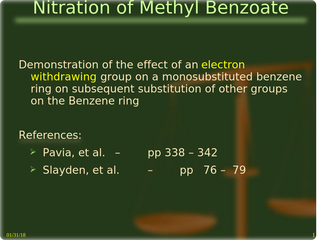 nitrationofmethylbenzoate.ppt_drhz8dth8wy_page1