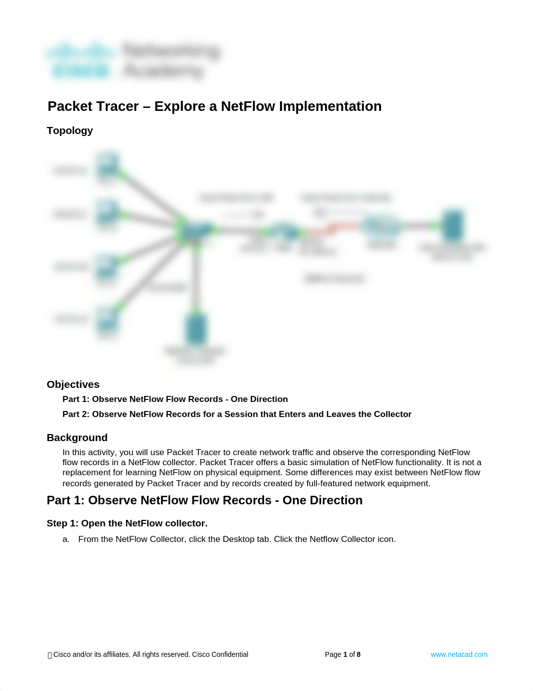 11.2.3.10 Packet Tracer - Explore a NetFlow Implementation Instructions.docx_dri1fw203r7_page1