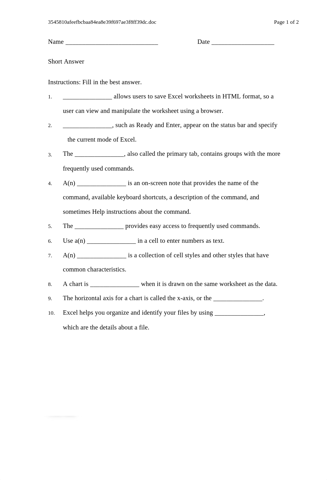 Short Answer &amp; True False  1_dri25jstsh4_page1