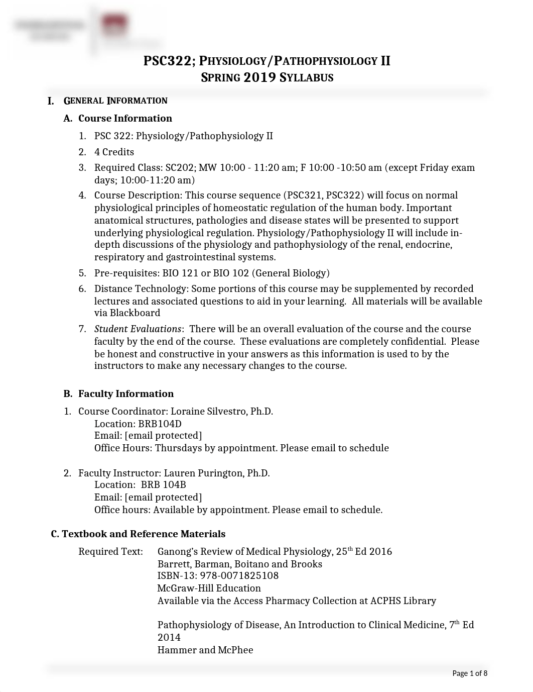 2019 PSC322 Pathophysiology II Syllabus and Schedule.docx_dri4lizg9hh_page1