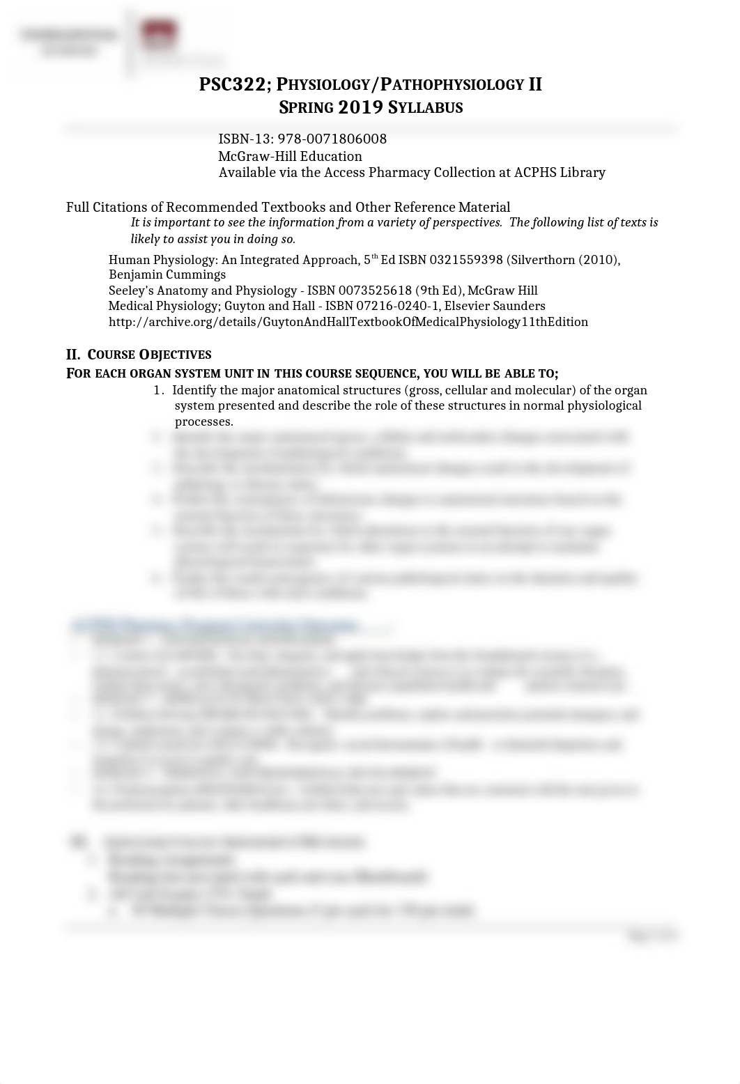 2019 PSC322 Pathophysiology II Syllabus and Schedule.docx_dri4lizg9hh_page2