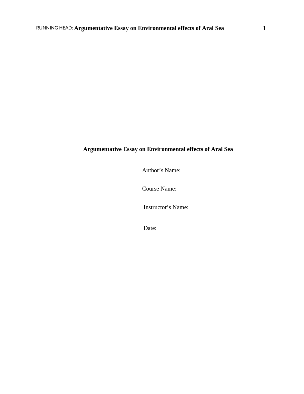 Argumentative Essay on Environmental effects of Aral Sea (1) week 5.docx_dri6lacxxc0_page1