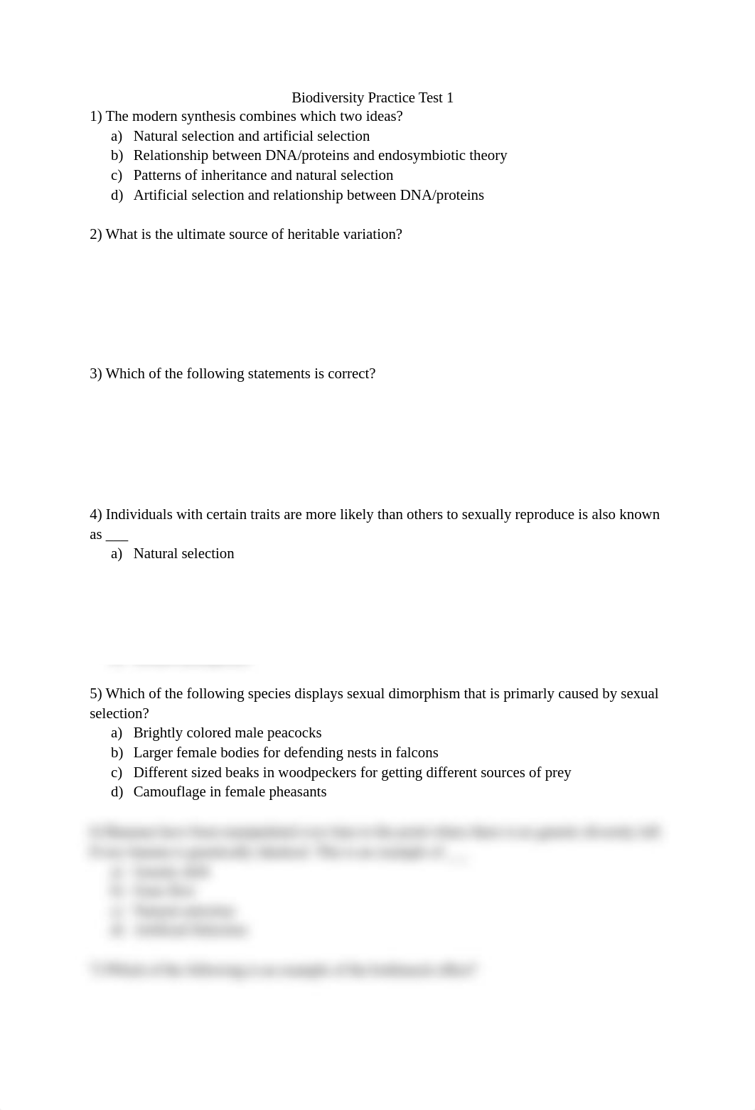 Biodiversity Practice Test 1 Answers.docx_dridppndeyp_page1