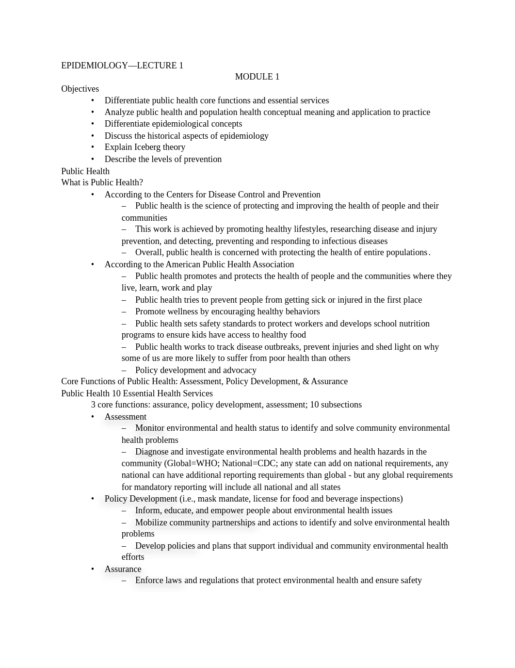 Epi Week 1 CLASS LECTURE Module 1, Macha Ch 2,4.docx_drimd40saxy_page1