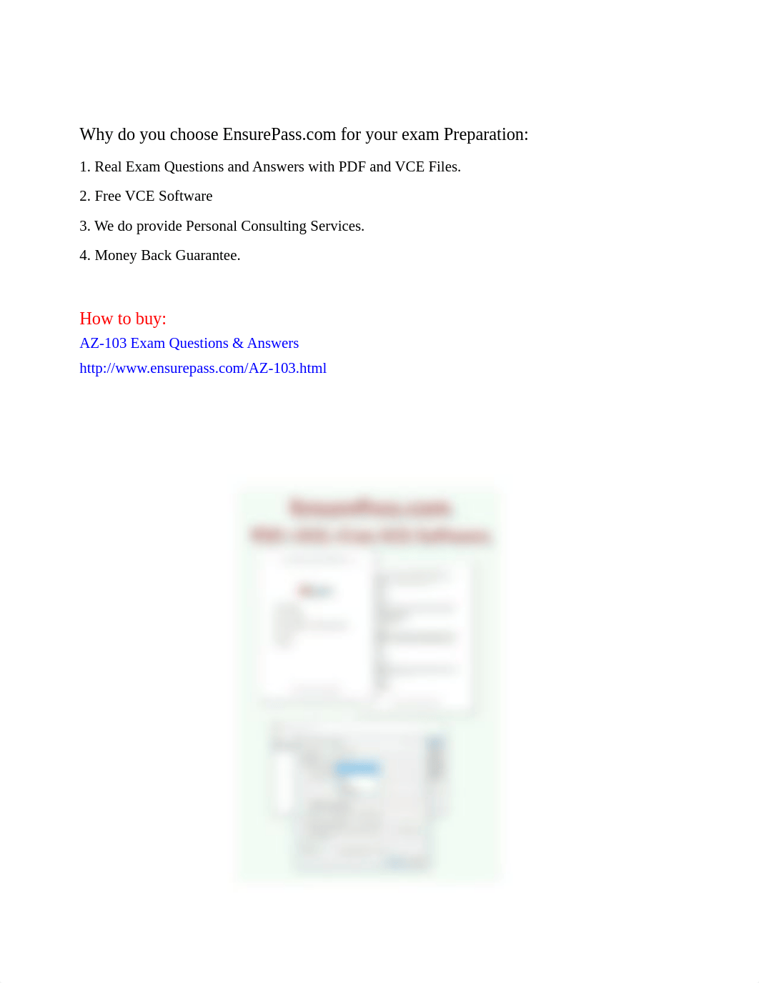 EnsurePass AZ-103 Exam Real Dumps Microsoft Azure Administrator.pdf_drioe2lcado_page2