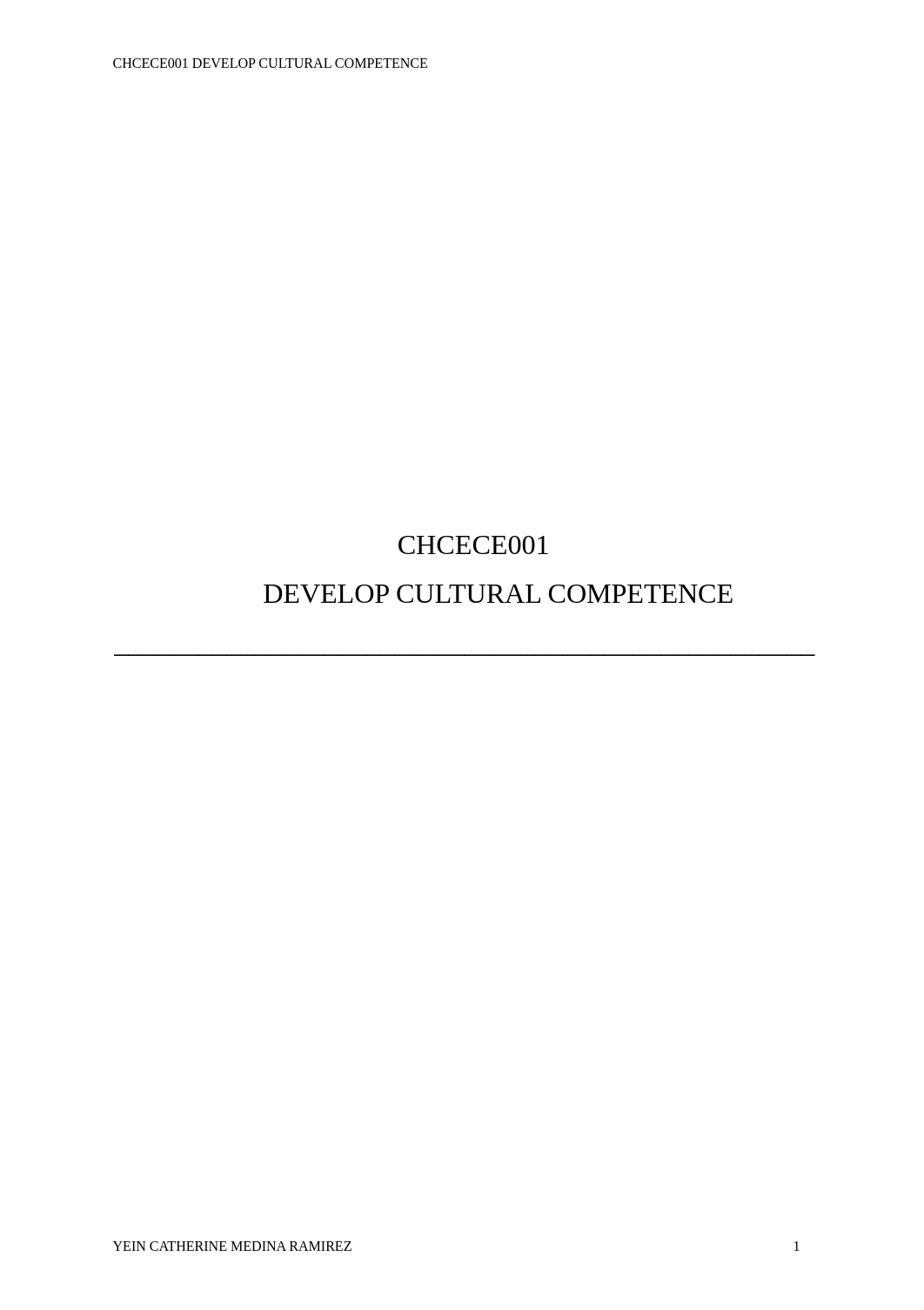 CHCECE001 Develop Cultural Competence placement who am i.docx_drj704cvyo4_page1