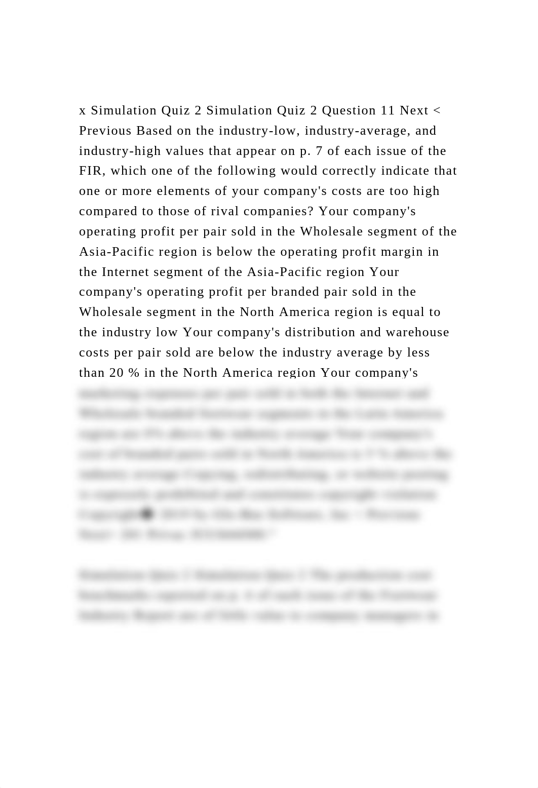 x Simulation Quiz 2 Simulation Quiz 2 Question 11 Next  Previous .docx_drj7yqq4yhj_page2