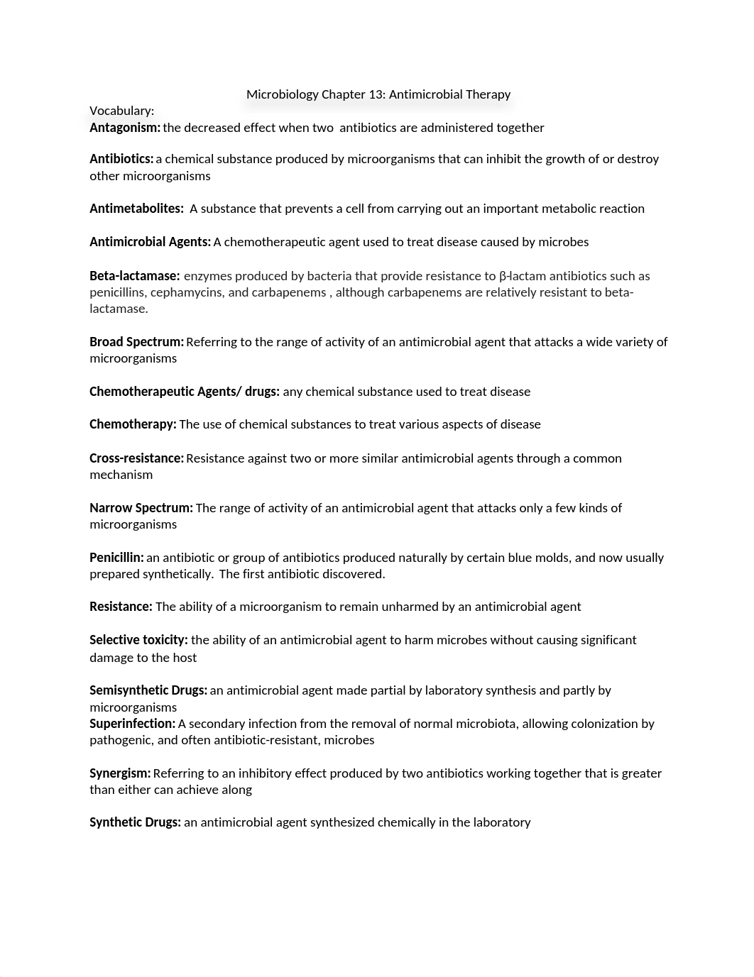 Microbiology Chapter 13 Antimicrobial therapy_drj8wu1tqgq_page1