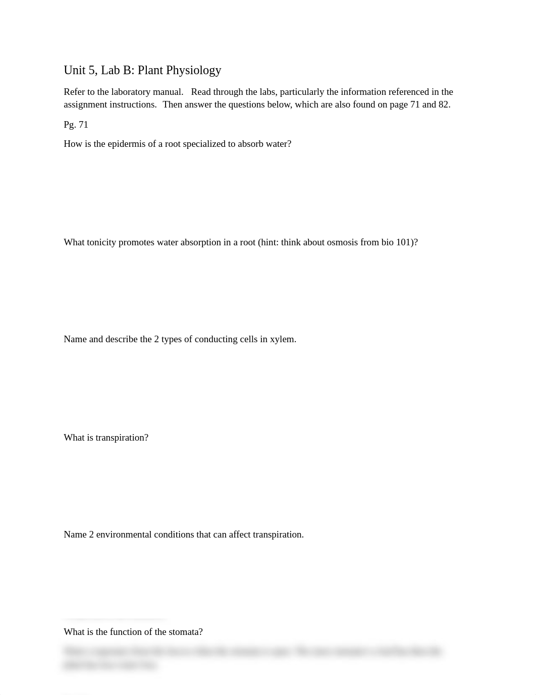 Bio 102, Unit 5 Lab B(complete) .docx_drjiy7z5200_page1