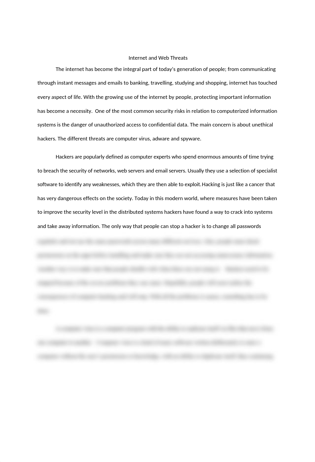 Internet and Web Threats Essay.docx_drjk0uj5o7v_page1