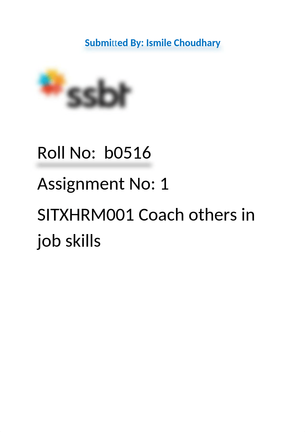 SITXHRM001 Coach others in job skills Assignment 1.docx_drk7oludsbb_page1