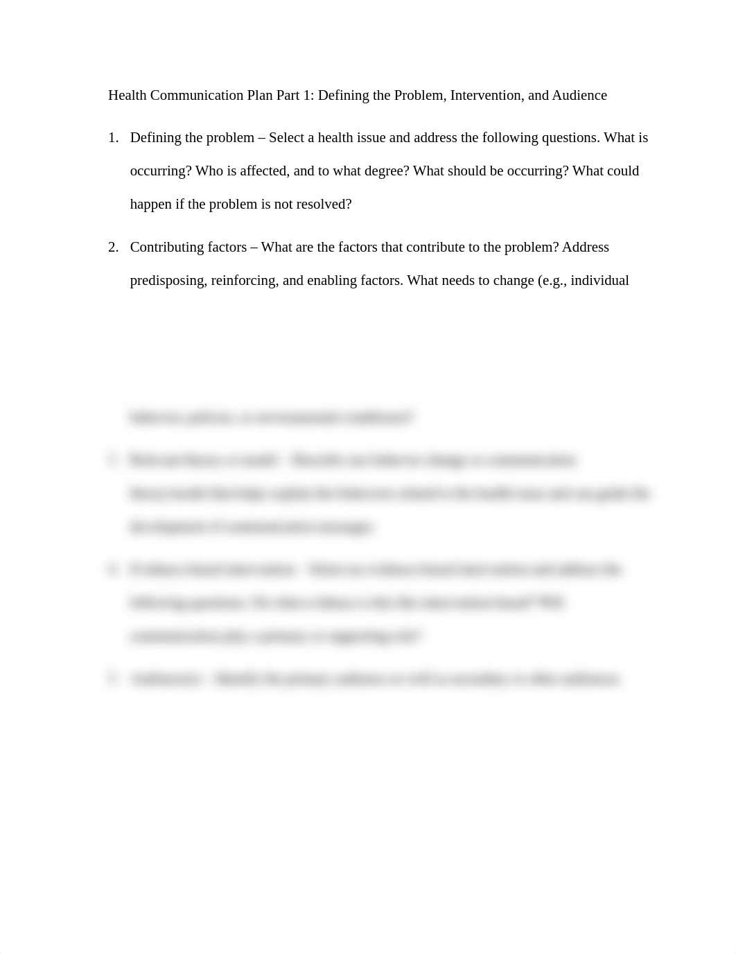 Health Communication Plan Part 1 Defining the Problem, Intervention, and Audience.docx_drkdx1sd0sq_page2