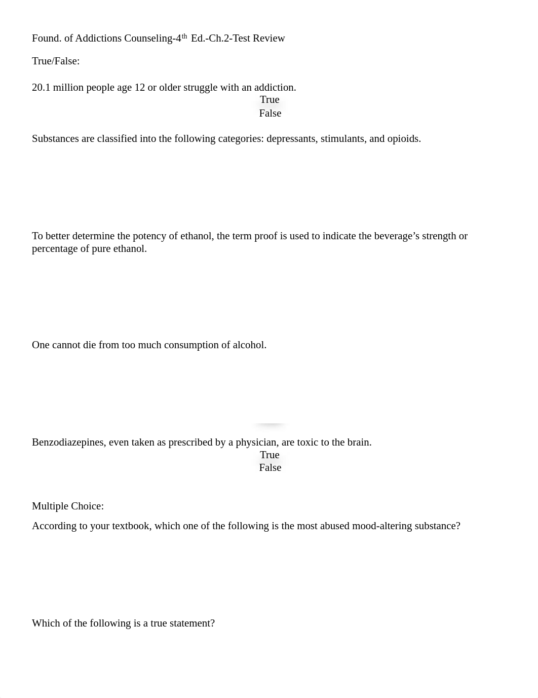 Found. of Addictions Counseling-4th Ed.-Ch.2-Test Review.pdf_drkecmjxr4d_page1