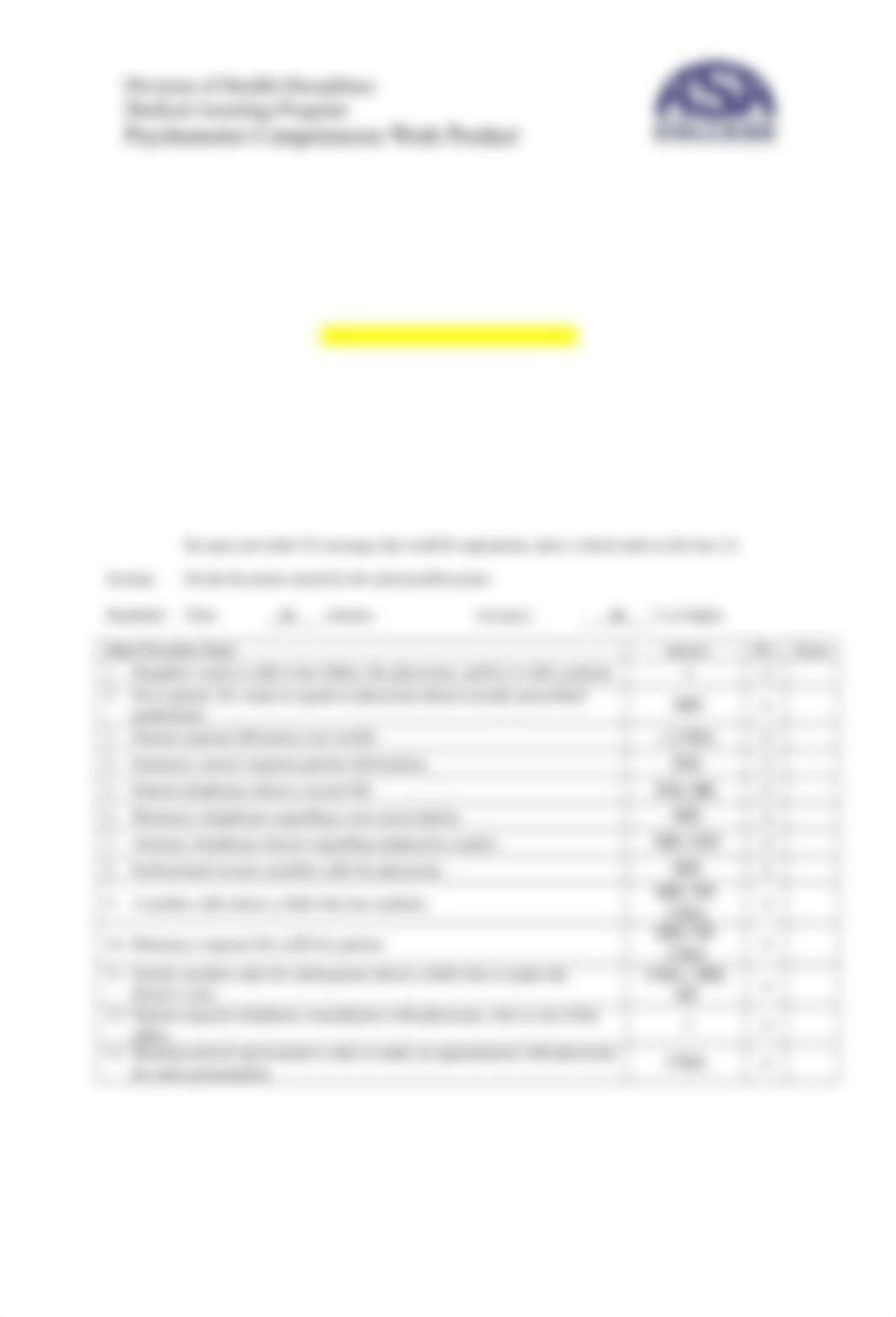 Comp # 4 - Perform Pt Screening Using Est Protocols and Demonstrate Telephone Techniques(1).docx_drkqgrjowup_page1