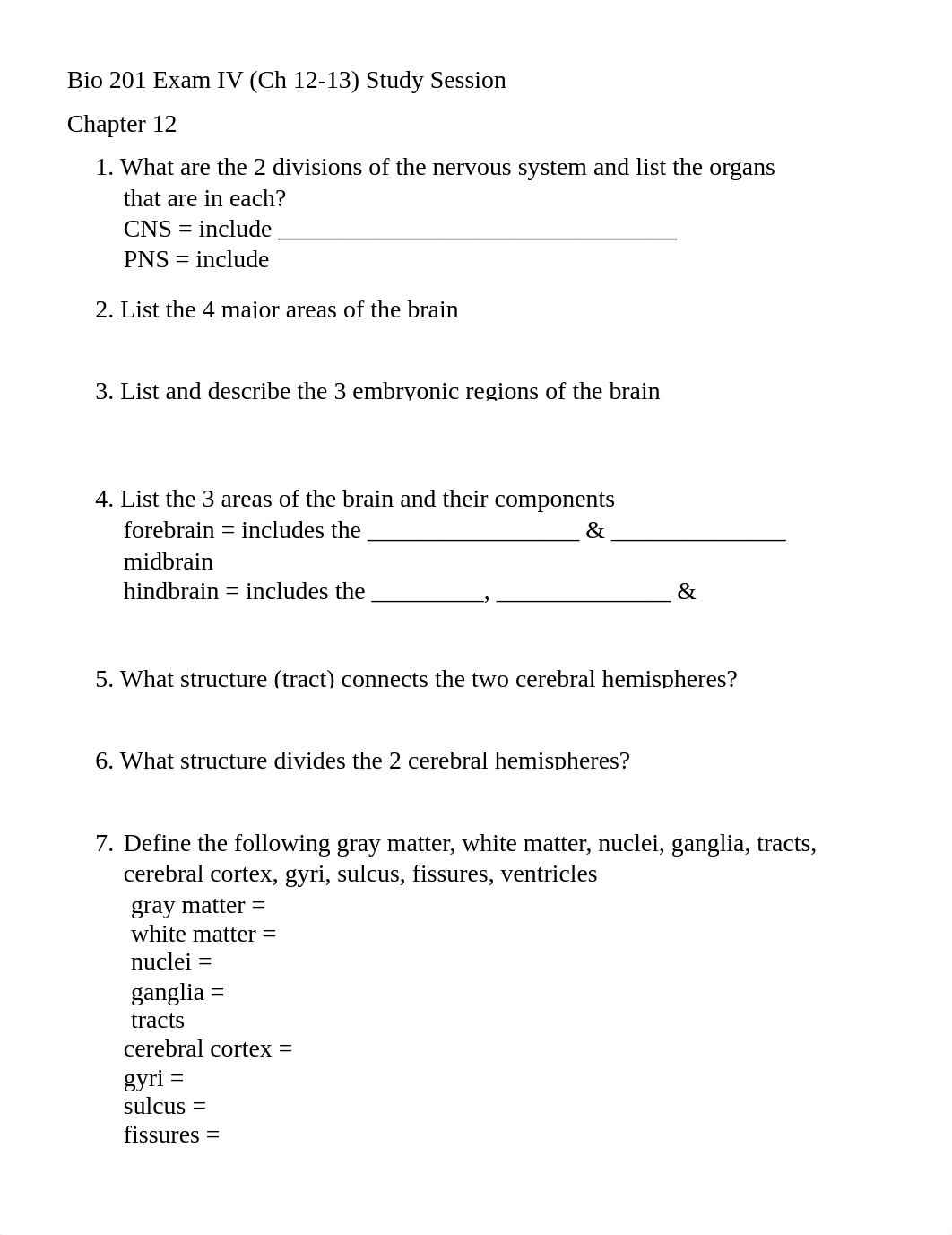 Bio 201 Chapter 12 & 13  Study Session Questions.docx_drkserle8hl_page1