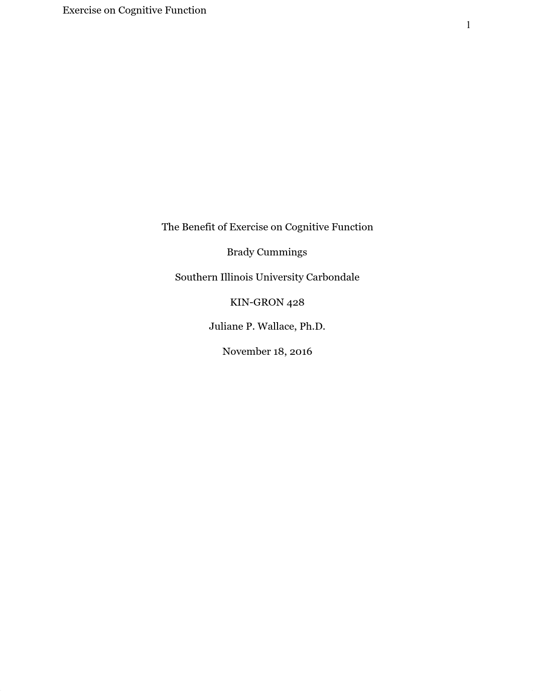 The Benefit of Exercise on Cognitive Function.pdf_drkts71wzqj_page1