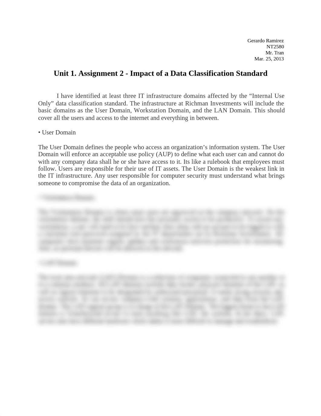 Unit 1. Assignment 2 - Impact of a Data Classification Standard_drl1dxdyvjq_page1