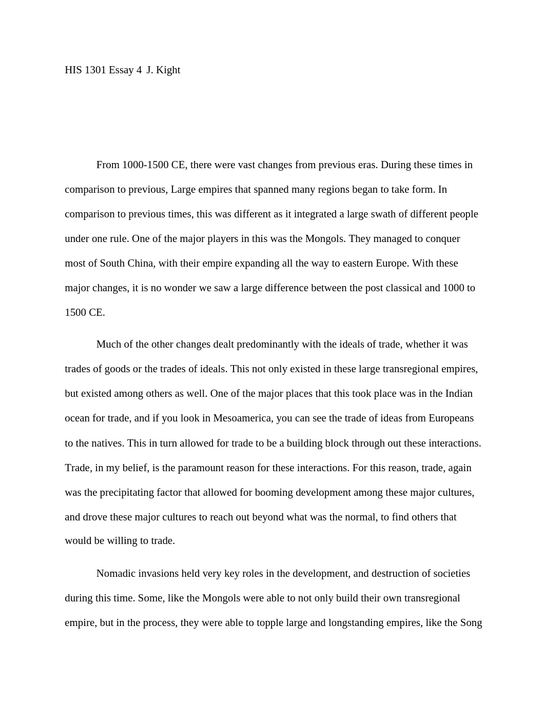 HIS 1301 Essay 4  J.docx_drld6qcufax_page1