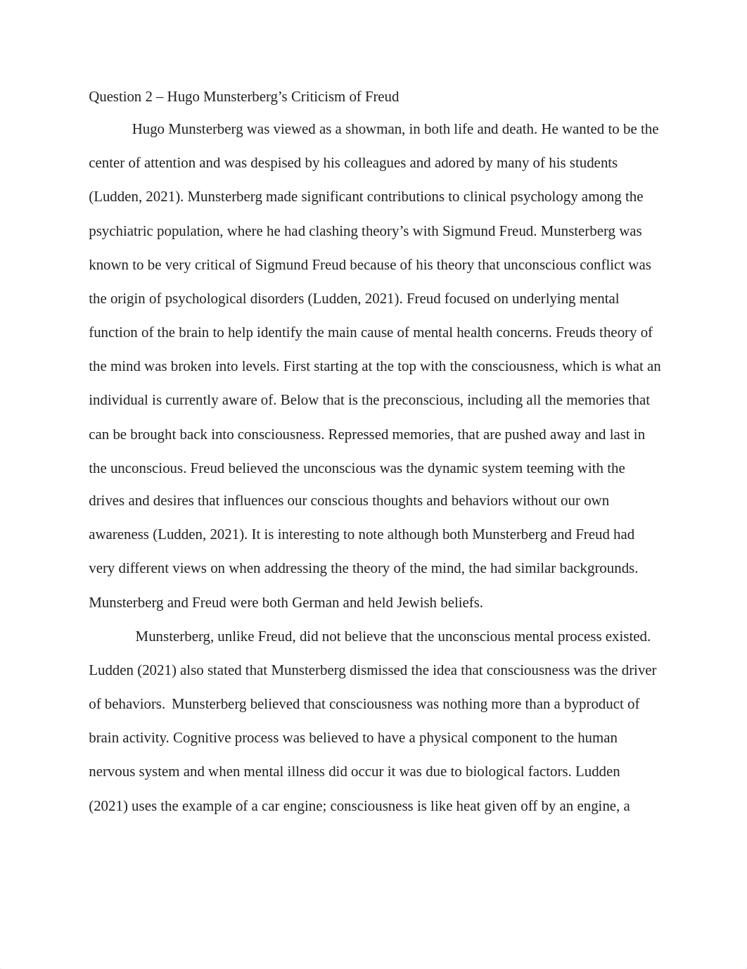 Question 2 - Hugo Munsterberg's Criticism of Freud.docx_drlop221tct_page1