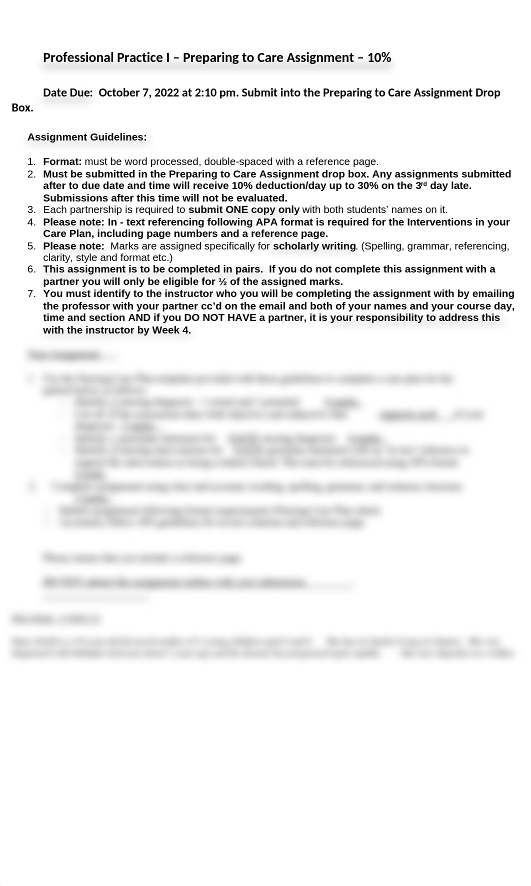 Fall 2022 - Preparing to Care Assignment - Guidelines.doc_drmf3hnoypi_page1